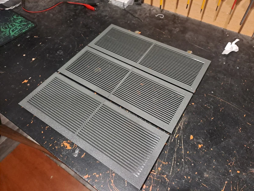 Cửa gió cửa (Door vent v2) 100x300mm - Image 1