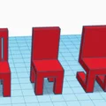 Bộ sưu tập 3 mẫu ghế mini in 3D cho nhà búp bê (Puppenhausstühle) - Thumbnail 1