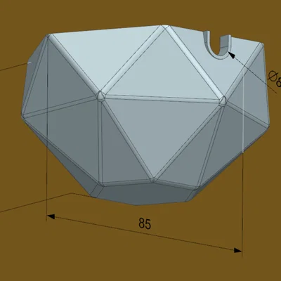 Nắp Che Đèn Trần Low Poly