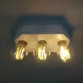 Đèn ốp trần 3 bóng E27 tối giản - Thumbnail 1