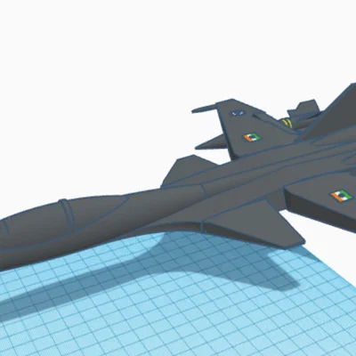 Mô hình máy bay phản lực chiến đấu Ấn Độ (Indischer Jet) cho in 3D