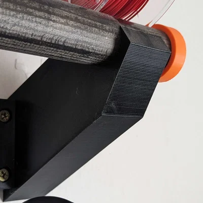 Giá treo cuộn nhựa in 3D gắn tường đơn giản, siêu bền