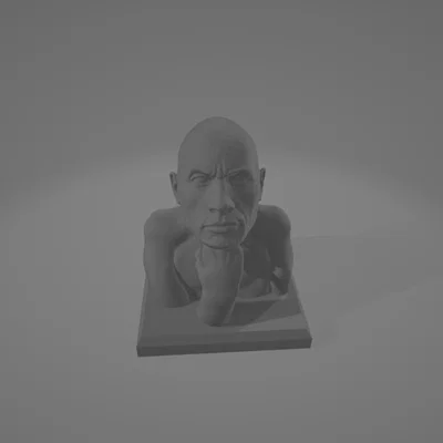 Mô hình tượng Rock The Thinker độc đáo cho fan in 3D