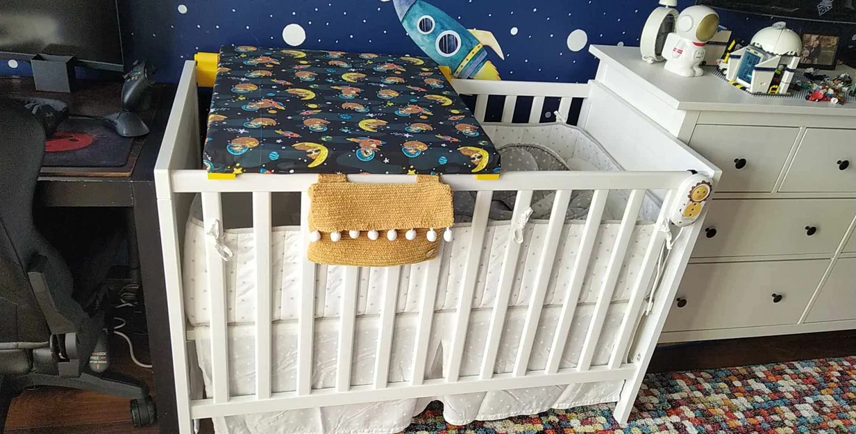 Bàn thay tã DIY cho giường trẻ em IKEA SUNDVIK - Image 3