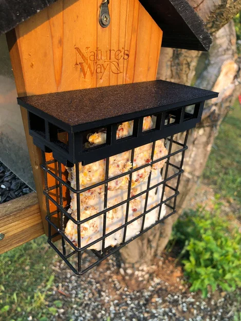 Nắp/Đậy trên lồng suet (Suet Cage) cho máng ăn chim, chống chim bị kẹt - Image 7