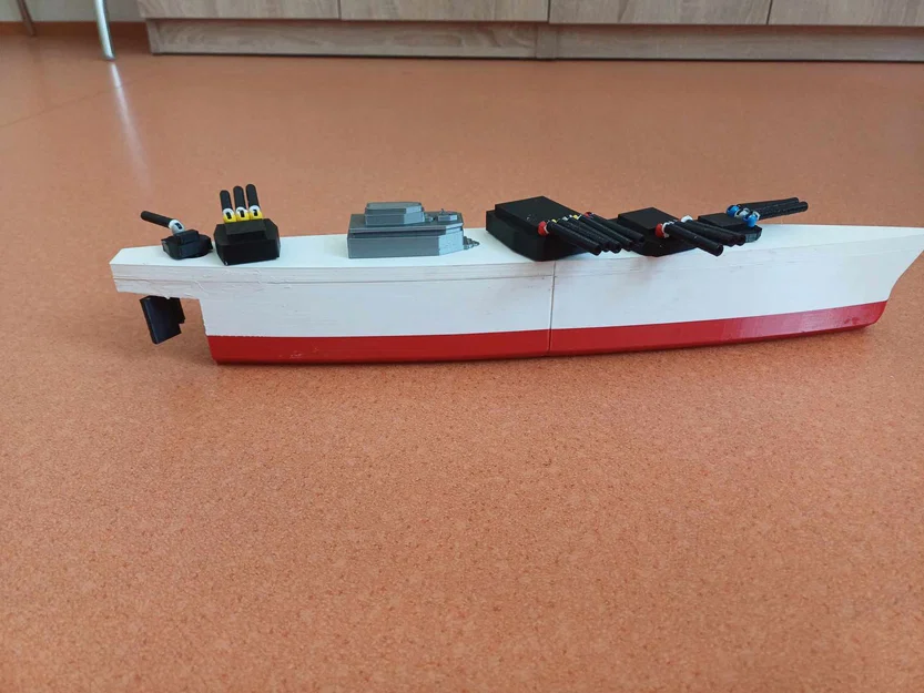 Mô hình tàu chiến Bitevní loď độc đáo kết hợp LEGO in 3D - Image 1