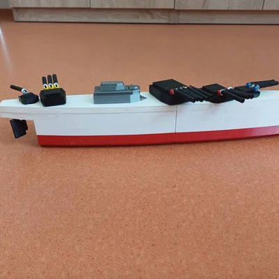 Mô hình tàu chiến Bitevní loď độc đáo kết hợp LEGO in 3D