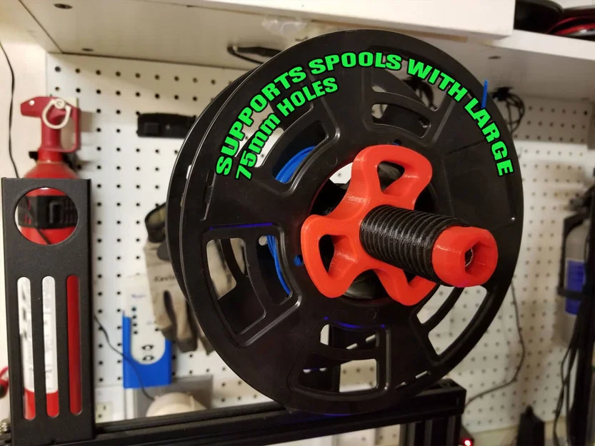 REMIX giá đỡ cuộn filament đa năng cho Ender3/CR10 (5/16"-18, khỏi cắt, lỗ lớn) - Image 1