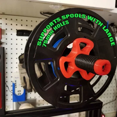 REMIX giá đỡ cuộn filament đa năng cho Ender3/CR10 (5/16"-18, khỏi cắt, lỗ lớn)