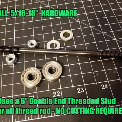 REMIX giá đỡ cuộn filament đa năng cho Ender3/CR10 (5/16"-18, khỏi cắt, lỗ lớn)