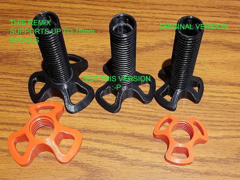 REMIX giá đỡ cuộn filament đa năng cho Ender3/CR10 (5/16"-18, khỏi cắt, lỗ lớn) - Image 4