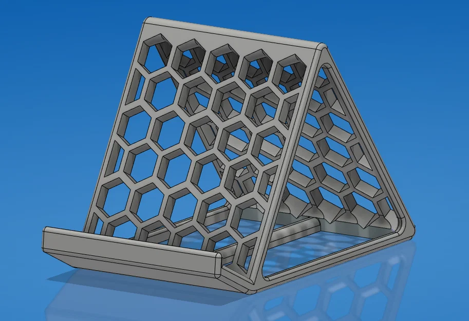 Kệ đỡ điện thoại kiêm ống cắm bút họa tiết honeycomb - Image 3