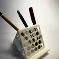 Kệ đỡ điện thoại kiêm ống cắm bút họa tiết honeycomb - Thumbnail 6