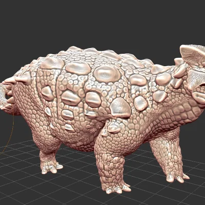 Mô hình khủng long Ankylosaurus chi tiết cho in 3D