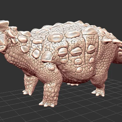 Mô hình khủng long Ankylosaurus chi tiết cho in 3D