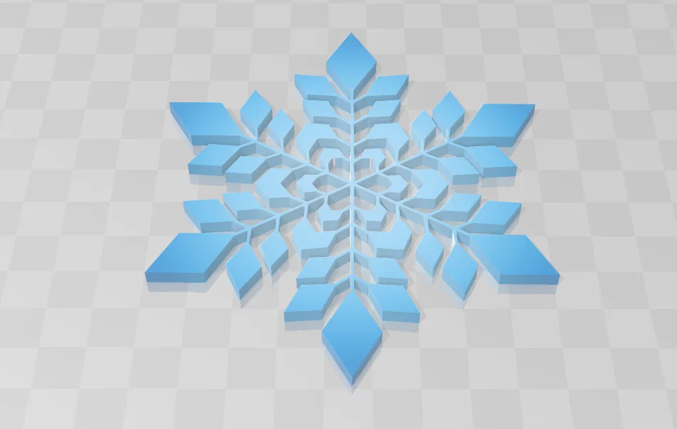Miếng Lót Ly Hình Bông Tuyết (Snowflake Coaster) In 3D Độc Đáo - Image 1