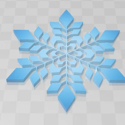Miếng Lót Ly Hình Bông Tuyết (Snowflake Coaster) In 3D Độc Đáo