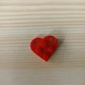 Móc khóa trái tim LEGO (ghép từ 2 mảnh) - Thumbnail 1