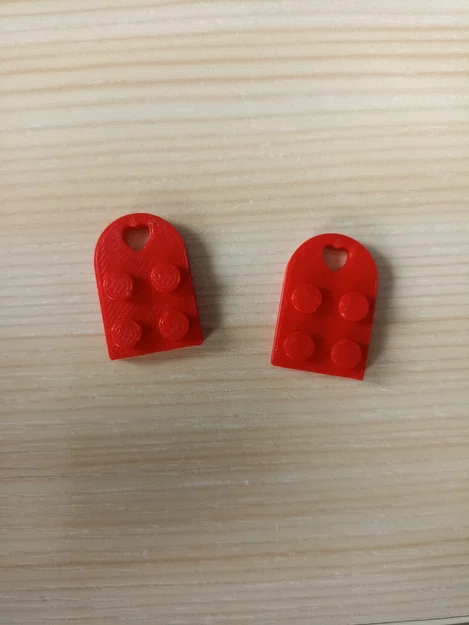 Móc khóa trái tim LEGO (ghép từ 2 mảnh) - Image 2