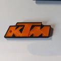 Móc khóa logo KTM - Phụ kiện in 3D cá tính cho biker - Thumbnail 1