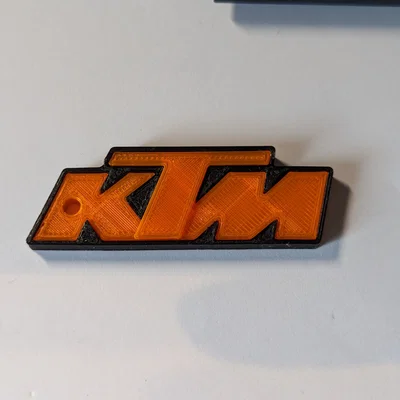 Móc khóa logo KTM - Phụ kiện in 3D cá tính cho biker