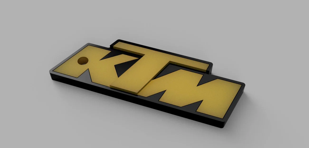 Móc khóa logo KTM - Phụ kiện in 3D cá tính cho biker - Image 2