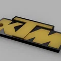 Móc khóa logo KTM - Phụ kiện in 3D cá tính cho biker - Thumbnail 2
