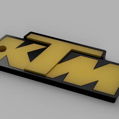 Móc khóa logo KTM - Phụ kiện in 3D cá tính cho biker
