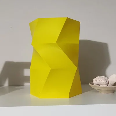 Mẫu bình hoa 3D hiện đại (Modern Vase) thiết kế hình học độc đáo