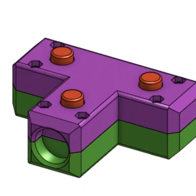 Khớp nối chữ T cho sân portable VEX Robotics (Portable Field Tee)
