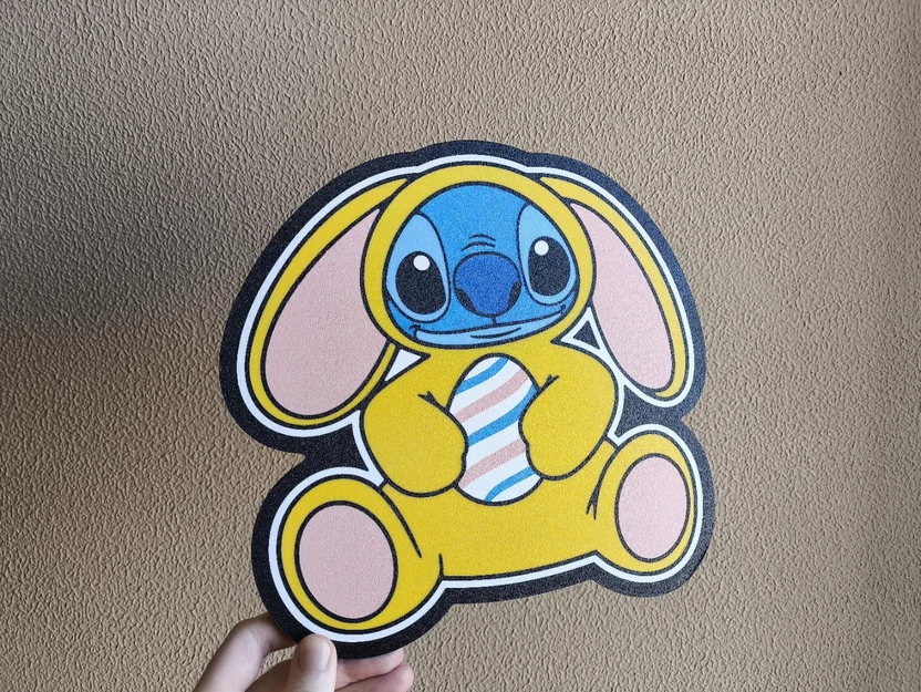 Đèn Lightbox LED Trứng Phục Sinh Stitch Mặc Đồ Thỏ (Bunny Suit) - Image 1
