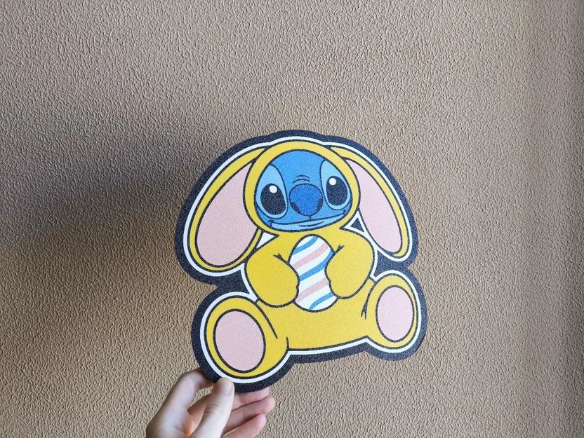 Đèn Lightbox LED Trứng Phục Sinh Stitch Mặc Đồ Thỏ (Bunny Suit) - Image 4