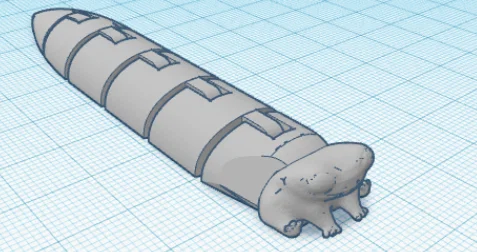 Mô hình chú ốc sên Fred khớp nối (Fred But Hes A Slug) in 3D - Image 3