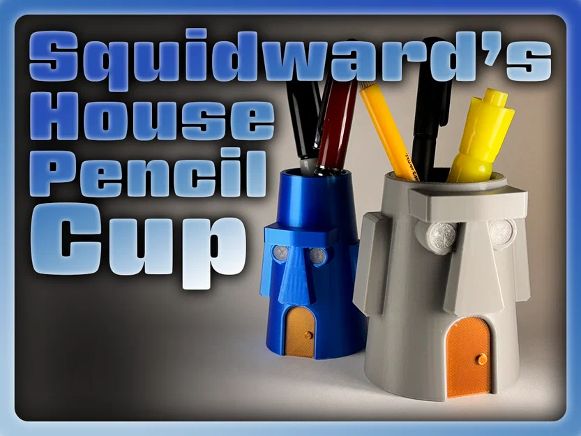 Ống đựng bút chì – Nhà của Squidward - Image 1