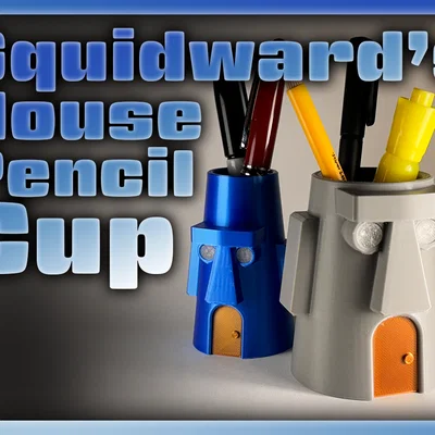 Ống đựng bút chì – Nhà của Squidward