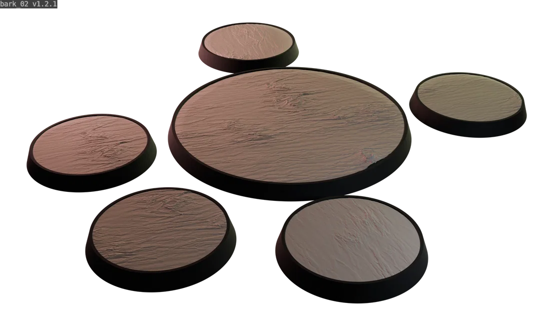Đế mini: Vỏ cây 02 (Miniature bases: Bark 02) - Image 1