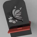 Giá đỡ điện thoại hình bướm (Mobil Holder butterfly) in 3D đẹp mắt - Thumbnail 3