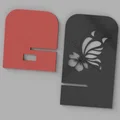 Giá đỡ điện thoại hình bướm (Mobil Holder butterfly) in 3D đẹp mắt - Thumbnail 4