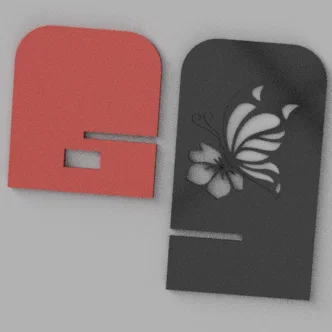 Giá đỡ điện thoại hình bướm (Mobil Holder butterfly) in 3D đẹp mắt