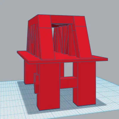 Mô hình cầu giàn Truss Bridge 3D độc đáo để trang trí