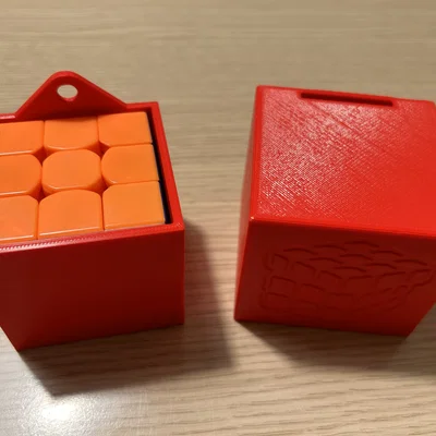 Hộp đựng Rubik 56mm có móc treo - Phụ kiện bảo vệ tiện lợi