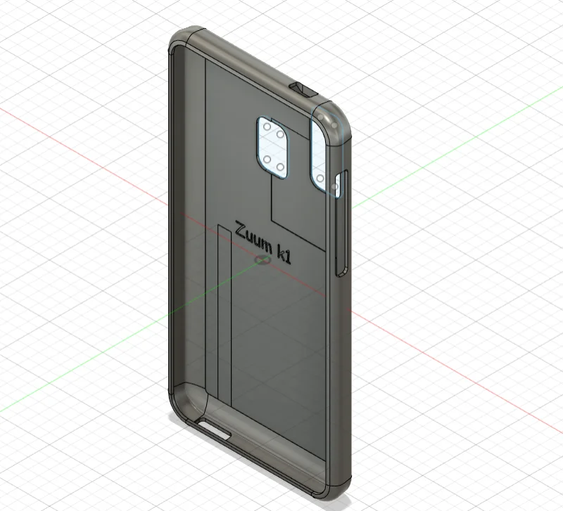 Ốp lưng điện thoại Zuum k1 - Thiết kế in 3D chuyên dụng bằng TPU