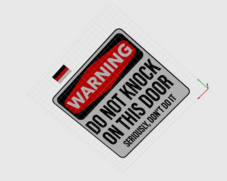 Bảng hiệu cảnh báo “Đừng gõ cửa” (Warning Do Not Knock Sign) - Image 3