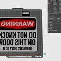 Bảng hiệu cảnh báo “Đừng gõ cửa” (Warning Do Not Knock Sign) - Thumbnail 5
