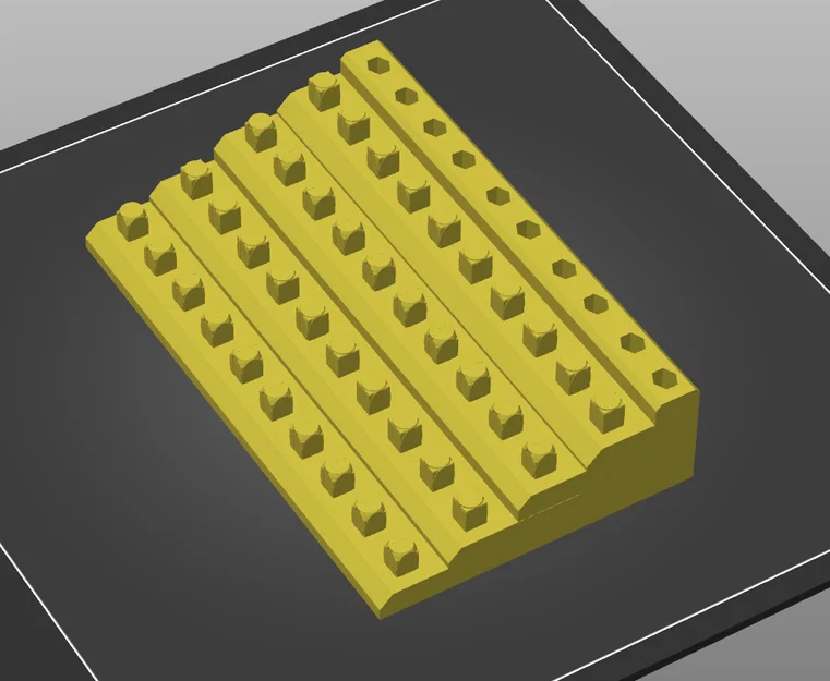 Khay sắp xếp đầu khẩu 1/2 inch (Gola set holder) in 3D - Image 1