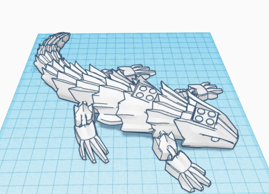 Mô hình thằn lằn khổng lồ tương thích với LEGO (Giant Lego Lizard) - Image 4