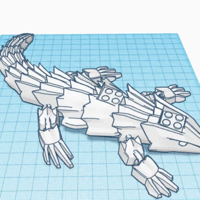 Mô hình thằn lằn khổng lồ tương thích với LEGO (Giant Lego Lizard)