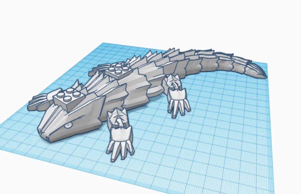 Mô hình thằn lằn khổng lồ tương thích với LEGO (Giant Lego Lizard) - Image 6
