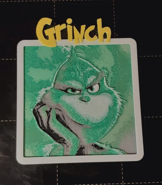 Litophane Grinch đa màu (không cần MMU) - Image 1