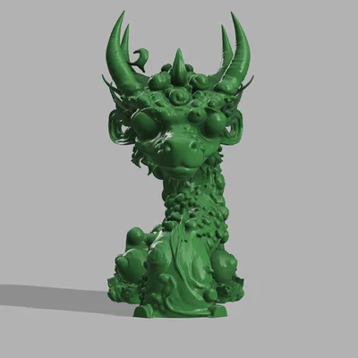 Tượng Bán Thân Rồng Huyền Bí (Mystic Dragon Bust)
